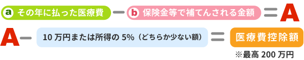 医療費控除の計算式